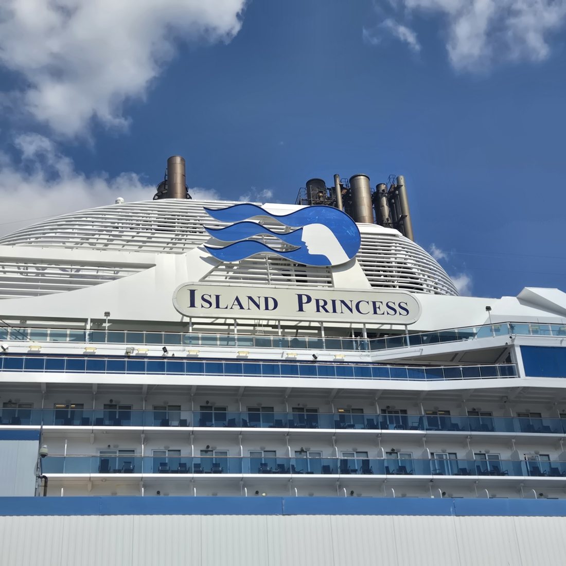 The Island Princess name on the ship